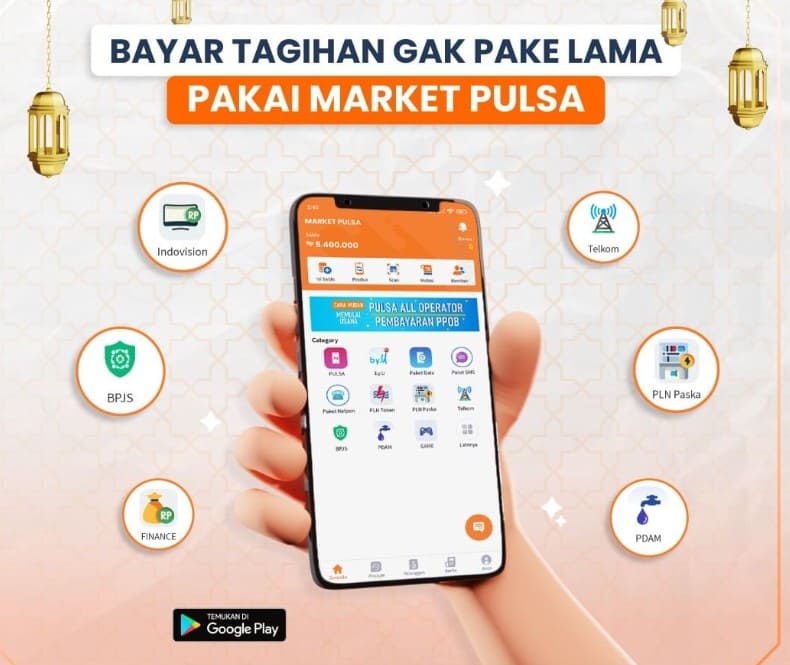 fitur aplikasi market pulsa